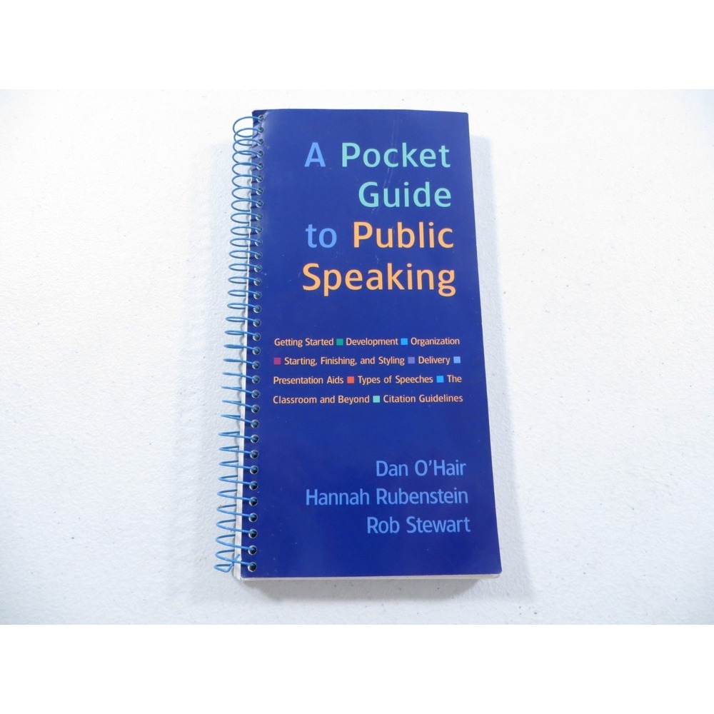 A Pocket Guide To Public Speaking By Dan O'Hair